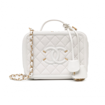 CHANEL 二手CC花絲化妝包