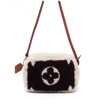 Louis Vuitton 二手泰迪絨單肩包