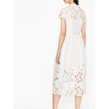 Self-Portrait 立體花蕾絲連身裙