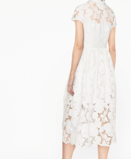 Self-Portrait 立體花蕾絲連身裙